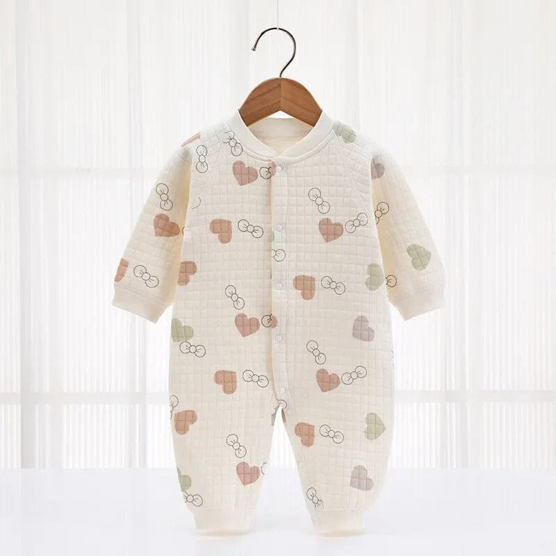 Macacão Bebê Manga Longa de Algodão Macacão Bebê Manga Longa de Algodão Loja do Bambino Modelo 10 3 a 6 meses 