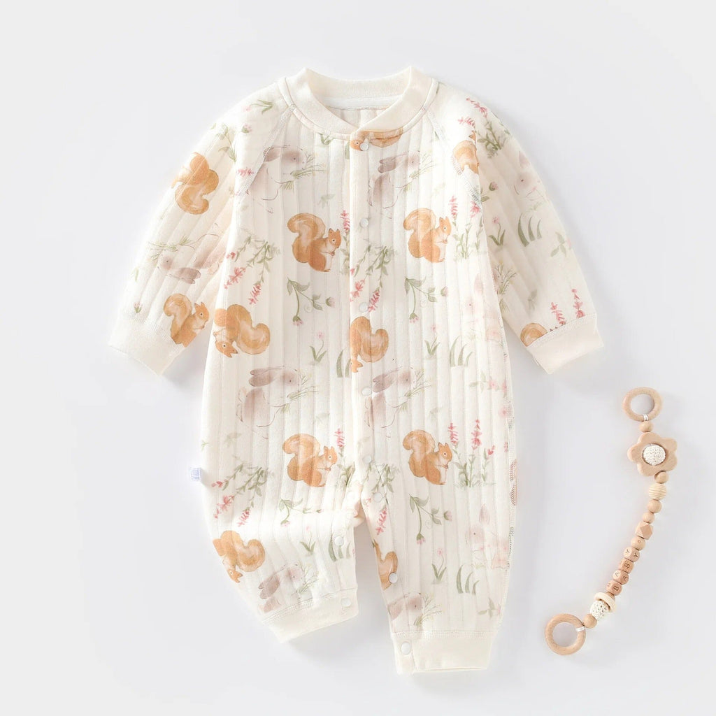 Macacão Bebê Manga Longa de Algodão Macacão Bebê Manga Longa de Algodão Loja do Bambino Modelo 03 3 a 6 meses 