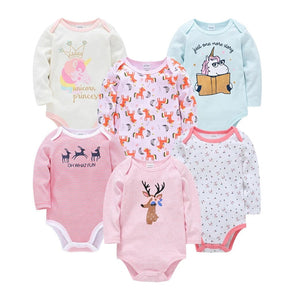 Macacão Bebê Manga Longa - 6 unidades Macacão Bebê Manga Longa - 6 unidades Loja do Bambino Modelo 02 0 a 3 meses 