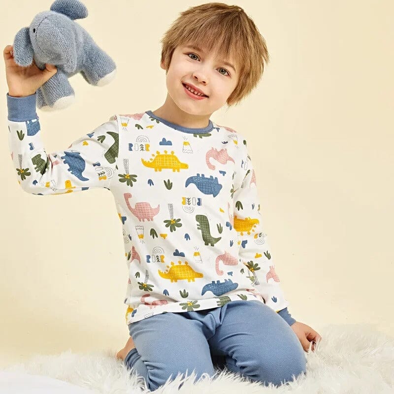 Pijama Infantil Manga Longa em Algodão Pijama Infantil Manga Longa em Algodão Loja do Bambino Modelo 5 90-100 