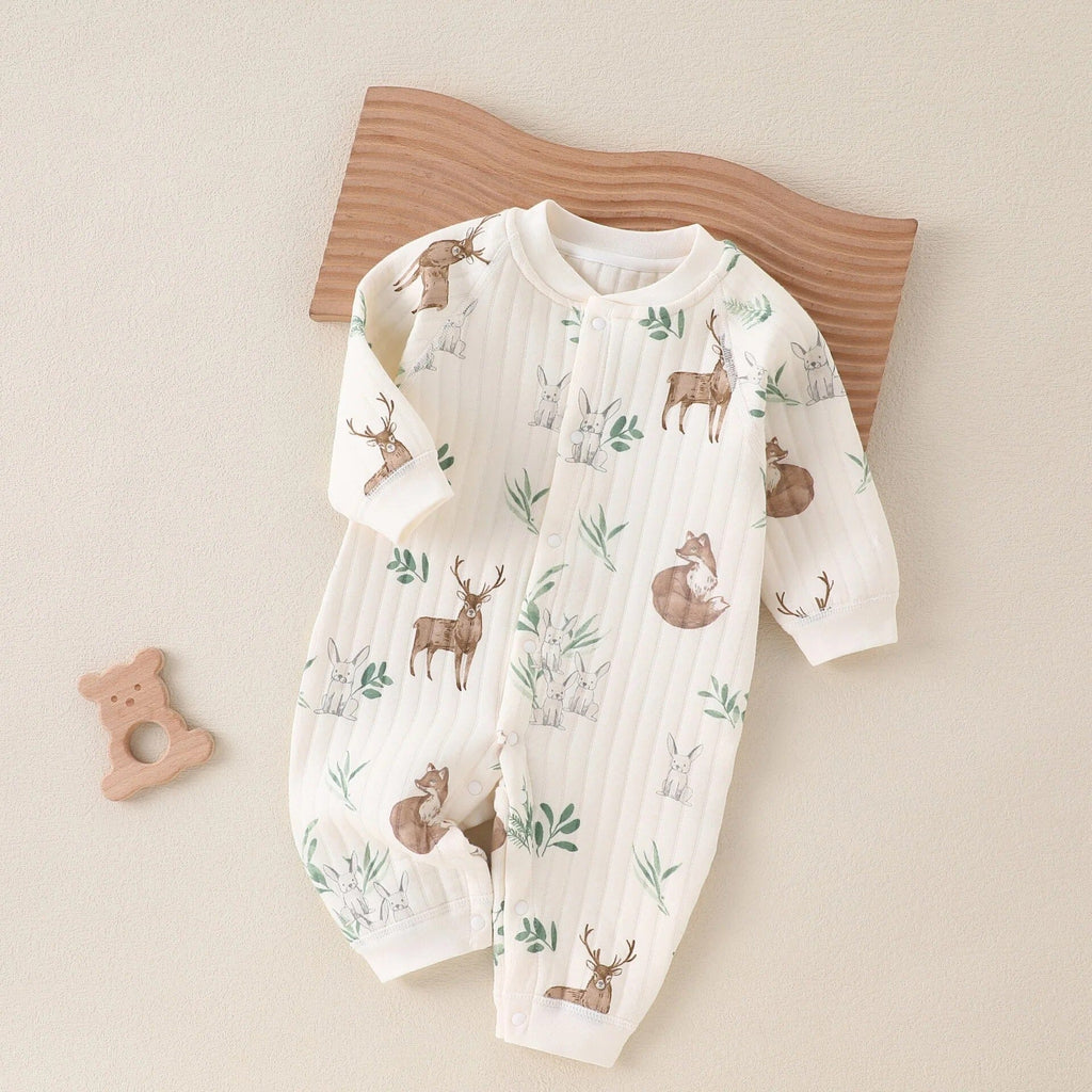 Macacão Bebê Manga Longa de Algodão Macacão Bebê Manga Longa de Algodão Loja do Bambino Modelo 05 3 a 6 meses 