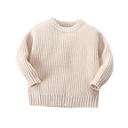 Suéter para Bebês e Crianças Unissex Suéter para Bebês e Crianças Unissex Loja do Bambino Bege 3 meses 