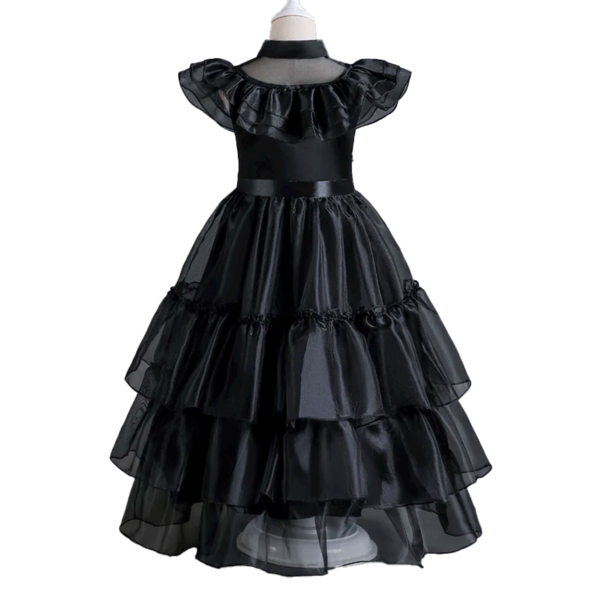 Fantasia Cosplay Wandinha Infantil Bambino - Peruca e Vestido Fantásia Cosplay Wandinha Infantil Bambino Loja do Bambino 