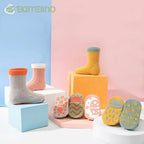 Meias Bebe Antiderrapante Cano Médio - Conjunto com 3un. Meias Bebe Antiderrapante Cano Médio Loja do Bambino 