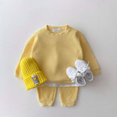 Conjunto Infantil Elegância - Moletom + Calça Conjunto Infantil Elegância - Moletom + Calça Loja do Bambino Amarelo 6 Meses 