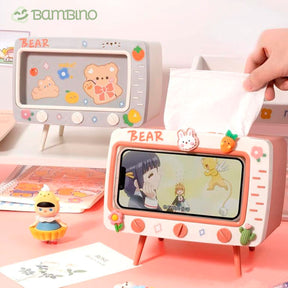 Suporte para Celular + Porta Lenços Suporte para Celular + Porta Lenços Loja do Bambino 