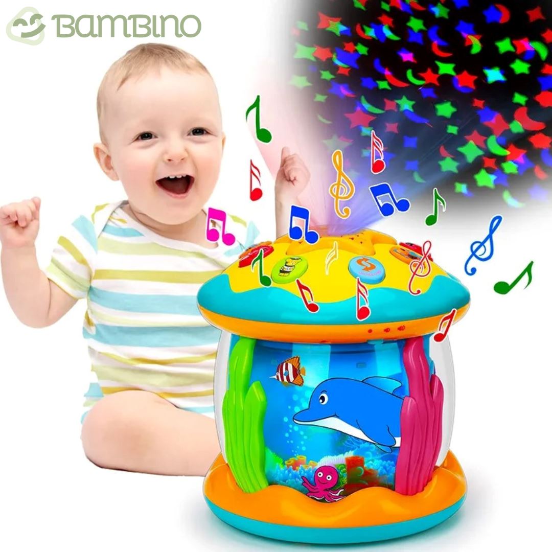 Brinquedo Aquário Musical Projetor de Luz Bambino Brinquedo Aquário Musical Projetor de Luz Bambino Loja do Bambino 