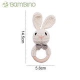 Chocalho Ternura Trabalhado Para Recém Nascidos Bambino