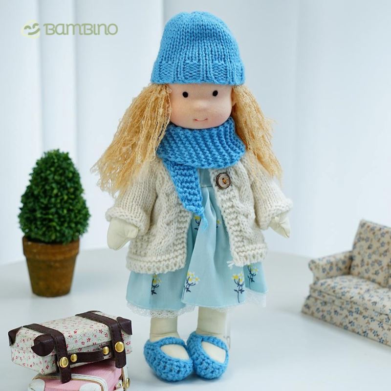 Boneca de Pano Artesanal Brinquedo Infantil Boneca de Pano Loja do Bambino 