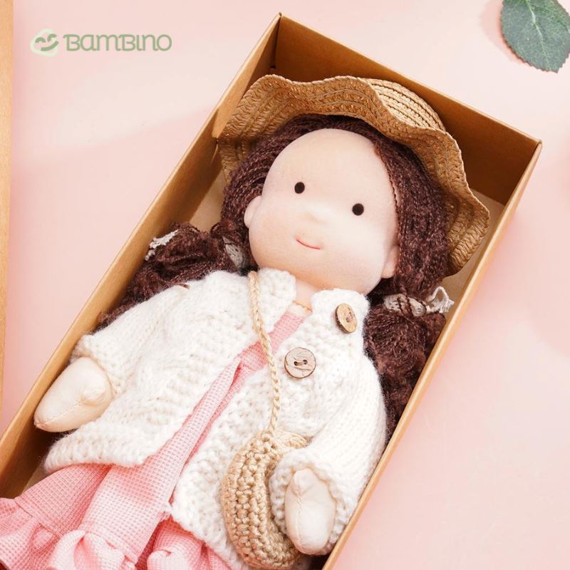 Boneca de Pano Artesanal Brinquedo Infantil Boneca de Pano Loja do Bambino 