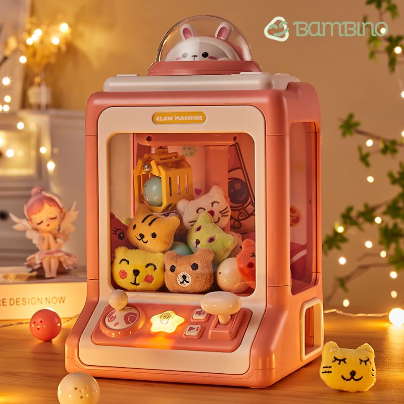 Máquina de Pegar Bichinhos com 10 Bichinhos Inclusos Máquina de Pegar Bichinhos LojadoBambino 