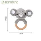Chocalho Ternura Trabalhado Para Recém Nascidos Bambino Chocalho Ternura Para Recém Nascidos Bambino Loja do Bambino Elefante 