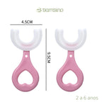 Escova de Dente Infantil 360 Graus - Compre 1 e leve 2 Escova de Dente Infantil 360 Graus Loja do Bambino Escovas Rosas (2 a 6 anos) 