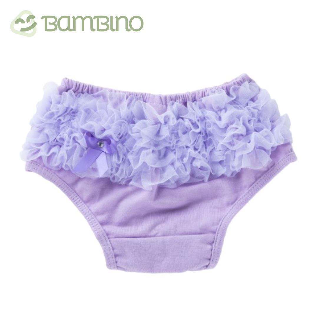 Calcinha Pompom Infantil Bambino Calcinha Pompom Infantil Bambino Loja do Bambino Lilás 1 Ano 