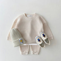 Conjunto Infantil Elegância - Moletom + Calça Conjunto Infantil Elegância - Moletom + Calça Loja do Bambino Marfim 6 Meses 