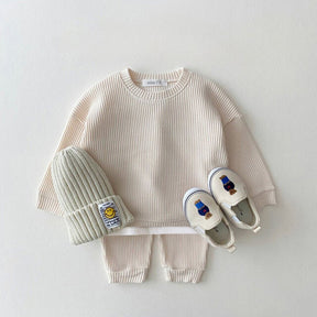 Conjunto Infantil Elegância - Moletom + Calça Conjunto Infantil Elegância - Moletom + Calça Loja do Bambino Marfim 6 Meses 