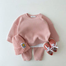 Conjunto Infantil Elegância - Moletom + Calça Conjunto Infantil Elegância - Moletom + Calça Loja do Bambino Rosa Claro 6 Meses 