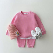 Conjunto Infantil Elegância - Moletom + Calça Conjunto Infantil Elegância - Moletom + Calça Loja do Bambino Rosa 6 Meses 