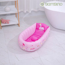 Banheira Inflável Portátil Infantil Banheira Inflável Portátil Infantil Loja do Bambino Rosa 