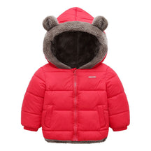 Jaqueta de Ursinho Infantil de Pelúcia - Reversível Jaqueta de Ursinho Infantil de Pelúcia - Reversível Loja do Bambino Vermelho 2 Anos 