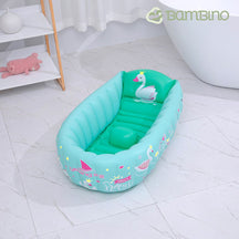 Banheira Inflável Portátil Infantil Banheira Inflável Portátil Infantil Loja do Bambino Verde 