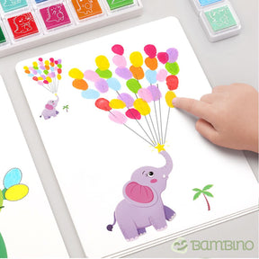 Livro para Pintura a Dedo Infantil Bambino Livro para Pintura a Dedo Infantil Bambino Loja do Bambino 