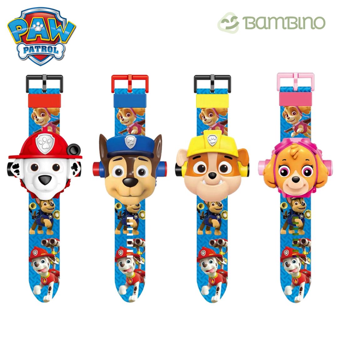 Relógio Patrulha Canina - Com Projetor de Imagens Relógio Patrulha Canina - Com Projetor de Imagens Loja do Bambino 