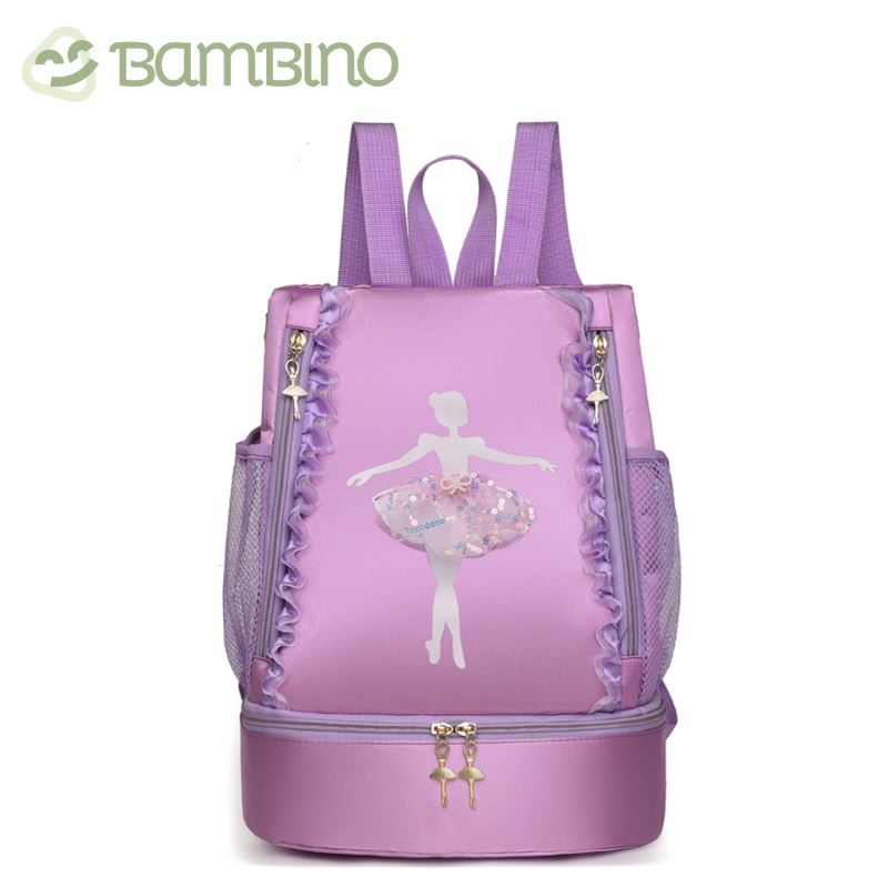 Mochila Ballet Infantil Bambino Mochila Ballet Infantil Bambino Loja do Bambino Lilás Modelo 2 