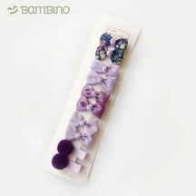 Mini Grampos de Cabelo Tope Infantil Bambino - 10 Grampos Mini Grampos de Cabelo Tope Infantil Bambino Loja do Bambino Lilás Tamanho Único 