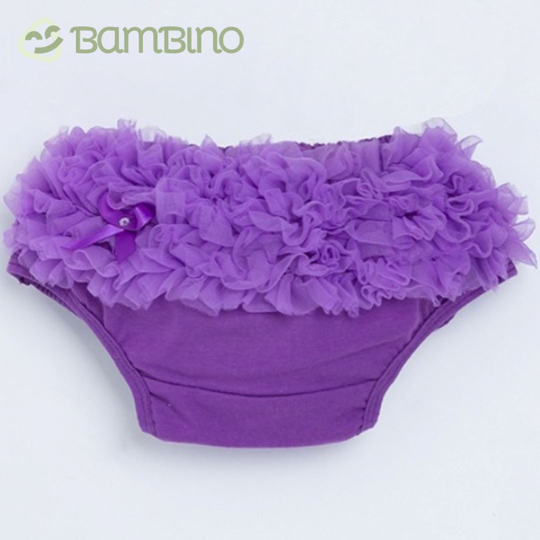 Calcinha Pompom Infantil Bambino Calcinha Pompom Infantil Bambino Loja do Bambino Roxo 1 Ano 